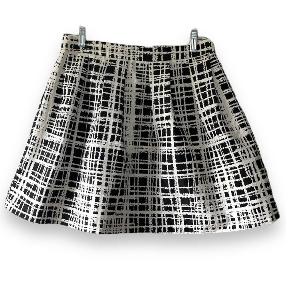 Sparkle and Fade black and white sketch plaid skirt size 10